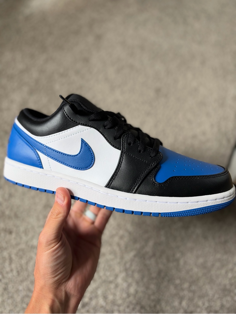 Jordan Men's Low Alternate Royal Black Toe